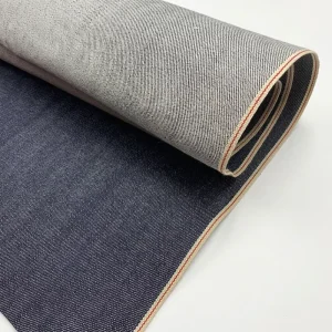 100% Cotton Japanese Selvedge Denim Fabric Shrink-Resistant White Indigo Blue Black 14.5oz Raw Stretch for Accessories