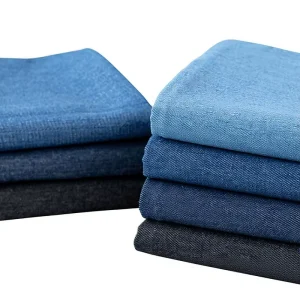 100% Cotton Knitted Washed Denim Fabric Abrasion Resistant Football Soccer Apparel Summer Pants Outerwear Shirts Skirts DIY