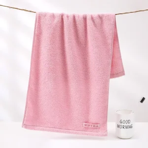 100% Cotton Large Bath Towel High Color Fastness No Fading No Lint Soft Absorbent for Home Commercial Use Custom Logo