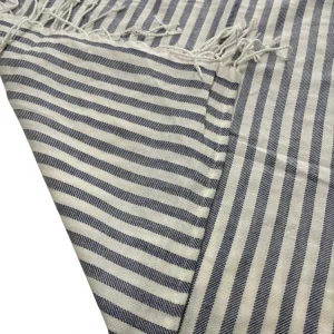 100% Cotton Lightweight Turkish Beach Towel Sand Free Boho Fringed Peshtemal Towels