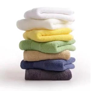 100% Cotton Long Staple Towel Set Color Dobby Towel High Absorption 500-700gsm Luxury Hotel Bath Towel Set