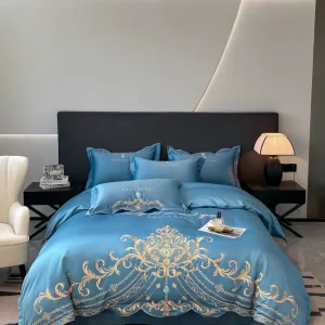 100% Cotton Luxury Bedding Set Customized Duvet Cover Comforter Printed Woven Bed Sheet