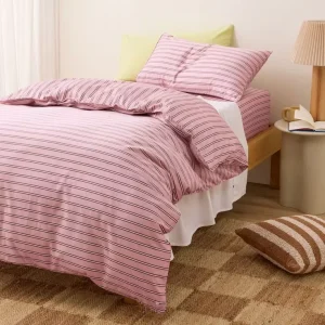 100% Cotton Luxury Children’s Bedding Set Striped OEKO TEX Certified 200T Thread Count Customizable Soft Durable Skin Friendly