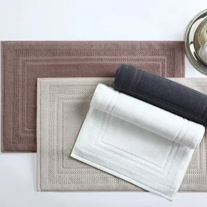 100% Cotton Luxury Customized Bathroom Jacquard Bath Mats for Hotel Spa