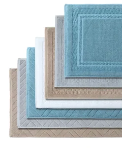 100% Cotton Luxury Customized Bathroom Jacquard Bath Mats for Hotel Spa
