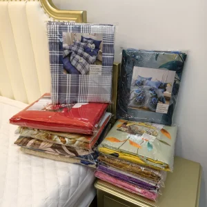 100% Cotton Material Bedsheet 6pcs Set Available in Stock