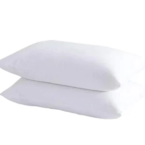 100% Cotton Microfiber Pillow Standard Size Soft Bed Pillows 2 Pack Breathable Hypoallergenic Modern 300tc Home Hotel