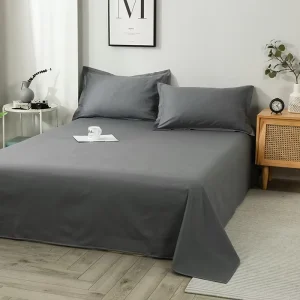 100% Cotton Modern Minimalist Bed Sheet Set Single Piece Solid Color Duvet Cover All Seasons for Student Dorms Home Use