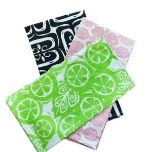 100% Cotton Multi Check Kitchen Tea Towels Soft Face Cloths with Custom Logo Printing Quick Dry Feature for Kitchen Use