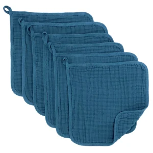100% Cotton Muslin Baby Washcloths Neptune 10 Pack