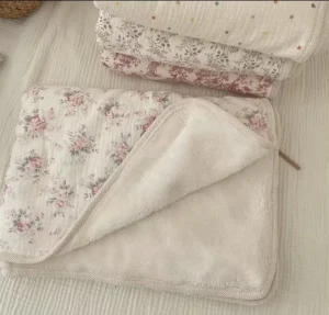 100% Cotton Muslin Super Soft Lightweight Nursery Crib Blanket Girls Digital Printing Bedding Knitted Comforter Bedtime