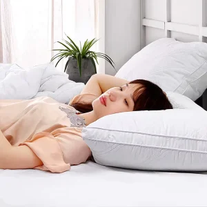 100% Cotton Pillow Insert Modern Solid Super Soft Fluffy Pillows for Hotel Hospital Home