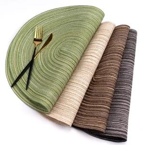 100% Cotton Placemat 14”x 20” Over Sized Set of 6 Easter Colors Reusable