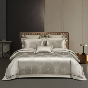 100% Cotton Premium Jacquard Set 140S Luxury High End Comfort and Soft Bedding Set