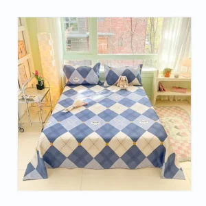 100% Cotton Print Flat Sheet Breathable Soft Bed Sheet Set Printed Nice Designs Fitted Sheet Set