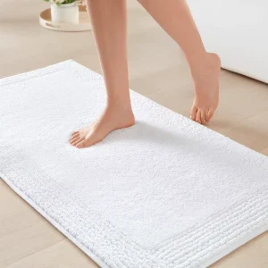 100% Cotton Quick Dry Absorbent Anti slip Tufted Bath Towels Tub Mats Bathroom Rug Custom Bath Mat Non slip for Hotel Home