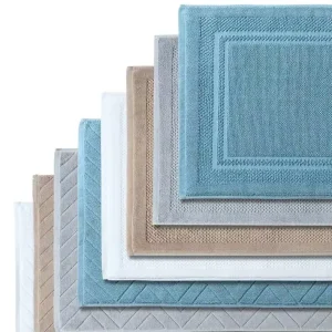 100% Cotton Quick Dry Compressed Princess Size Queen Hotel Use Bathroom Floor Towel Mat White