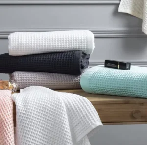 100% Cotton Soft Waffle Weave Bath Face Towels Custom Logo OEM Your Brand Towel & Tub Mats