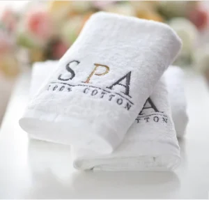 100% Cotton Solid Color Woven Bath Towel Plain Style Home Use