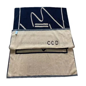100% Cotton Sports Towel Jacquard Beach Towel Woven Bath Towels