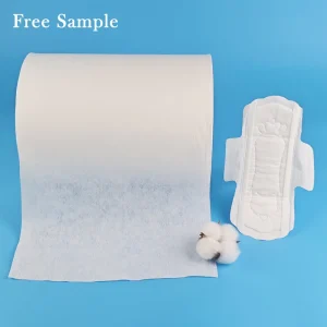 100% Cotton Spunlace Nonwoven Fabric Skin friendly Anti allergic Super Absorbent for Sanitary Napkin Purface Layer