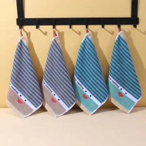 100% Cotton Square Washcloth 25x25cm Baby Hand Towel Soft Kitchen Towel Custom Logo Available