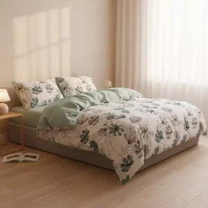 100% Cotton Super Soft Quality Korean Modern Floral Cotton Duvet Covers Cotton Duvet Bed Covers Bed Sheet Duvet Cover Set