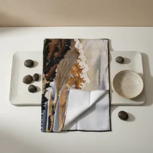 100% Cotton Tea Towels Bulk Soft Absorbent Kitchen Dish Drying Cloth Factory Direct In Stock for Home Hotel