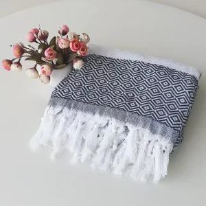 100% Cotton Terry Luxury Soft Absorbent Bath Beach Towel Sand Free Inspired by Turkish Style