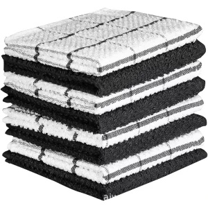 100% Cotton Terry Towelling Plain White Cotton Kitchen Tea Towels