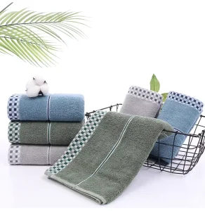 100% Cotton Towel 35*75cm 400GSM 14S Soft Absorbent No Lint Quick Dry Face Towel for Home Hotel Gift