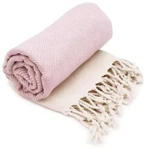 100% Cotton Turkish Non sand Tassel Beach Towel Adult Outdoor Striped Shawl Supports OEM Customization