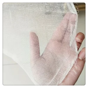 100% Cotton Unbleached Greige Fabric Scrims Sparse Grid Net for Duct Tape Lamination