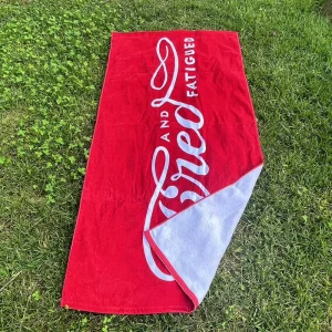 100% Cotton Velour Reactive Custom Printed Large Jacquard Logo Beach Towels