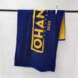 100% Cotton Velour Yarn Dyed Design Beach Towel 500GSM Weight Large Size Woven Jacquard Cotton Towel