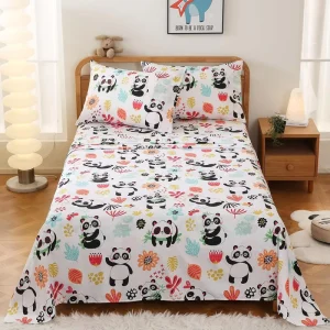 100% Cotton Washable Microfiber Vintage Three Piece Bedding Set Double King Size Home Hotel Series