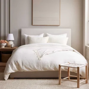 100% Cotton Woven Duvet Cover Set Soft Breathable All Season Bedding for Home Hotel