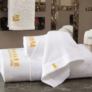 100% Cotton Woven Solid Color SPA Washcloth Face Hand Bath Towels 5 Star Luxury Hotel Bathroom Towels Set