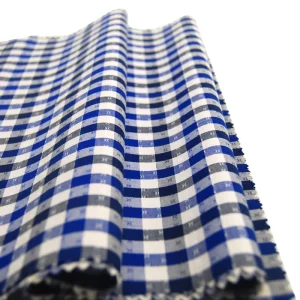 100% Cotton Yarn Dyed Muslin Plaid Woven Fabric Soft Drapery Textile for Dress Shirting Apparel