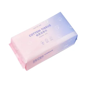 100% Disposable Hypoallergenic Eco Friendly Cotton Facial Tissue Face Washcloths Quick Dry Antimicrobial Solid Color Nonwoven