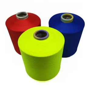100% Dope Dyed Polyester Yarn 150D 144F SIM For Fabric