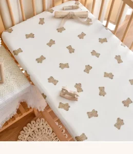 100% Double Layered Cotton Gauze Bedsheet Set Flat Sheet Fitted Sheet Comforter Set