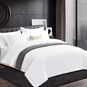 100% Egyptian Cotton Modern Comforter Set 4 Piece 300tc Eco-Friendly Breathable Durable All-Season Hotel Use