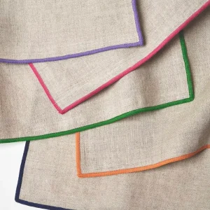 100% French Flax Linen Table Cloth and Placemat Handmade Modern Style Cloth Napkin Accessory