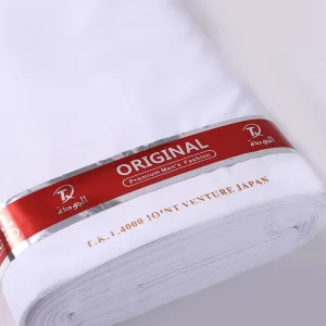 100% Japanese Spun Polyester Fabric Eco Friendly Plain Woven Fabric Toyobo Material for Saudi Arabic Mens Thobe
