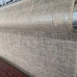 100% Jute Linen Fabric Durable High Tenacity Webbing Material for Bags Shoes Home Textiles Agriculture Use
