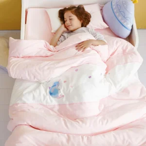 100% Knitted Cotton Comforter Set with Embroidered Patchwork Quilt Soft Customizable Sizes Including Baby Sizes