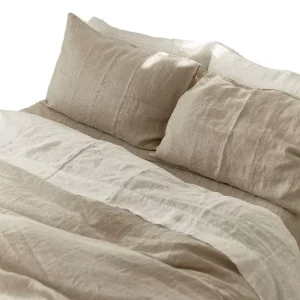 100% Linen 280cm Extra Wide Width Original Organic French Flax Stone Water Washed Plain Dyed Bedding Fabric