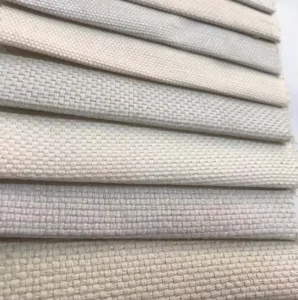 100% Linen Cotton Fabric for Home Textiles Woven Eco-Friendly Upholstery for Sofa Plain Dyed Dot Style