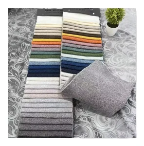 100% Linen Knitted Velvet Upholstery Fabric for Home Textiles Cars